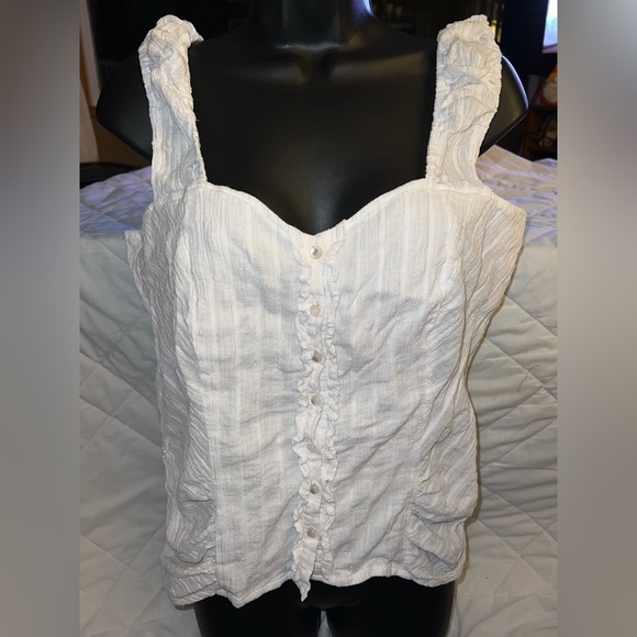 Bianca Nygard Button Front Tank Top - Picture 1 of 8